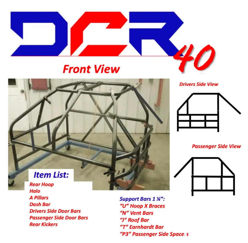 DCR40 Complete Cage Kit (Shipped) BK Racing Store