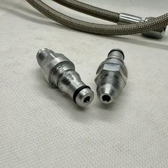 BK Racing Ecotec Clutch Line Adapter Fittings Kit - Upgrade to Stainless Steel Braided