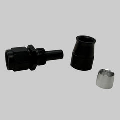 BK Racing AN-6 PTFE Straight Swivel Hose End – High-Flow Fitting for Braided Lines BK Racing