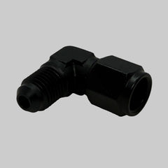 BK Racing AN-4 Male to AN-4 Female 90° Swivel Fitting – Compact Elbow Adapter for Tight Routing