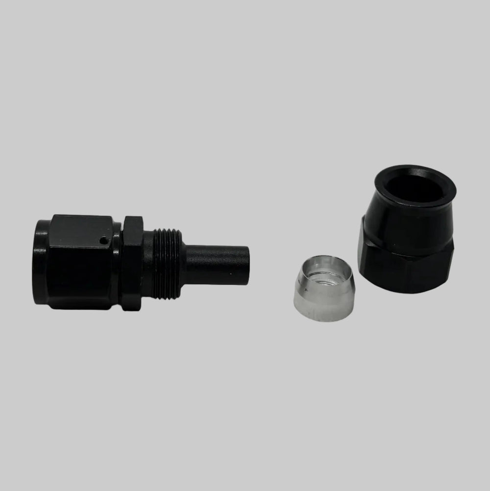 BK Racing AN-8 PTFE Straight Swivel Hose End – High-Flow Fitting for Braided Lines BK Racing