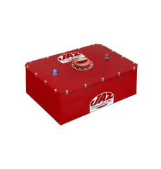 JAZ 12 Gallon Fuel Cell 18 wide x 16.5 deep x 10.5 tall Foam, Red Steel Powder Coat With Foam BK Racing