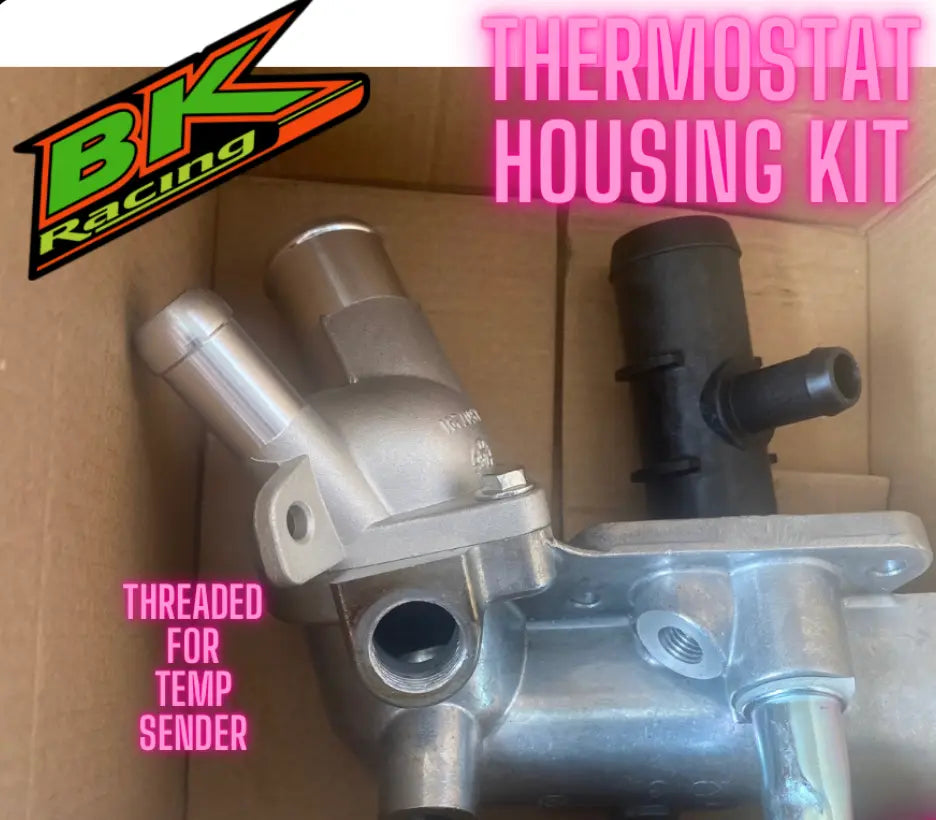 BK Racing Cobalt-Style Modified Thermostat Housing – Threaded & T-Fitted for Optimal Cooling BK Racing Store