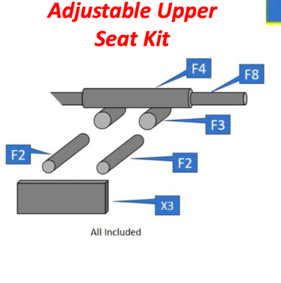 DCR Adjustable Upper Seat Mount (Shipped)