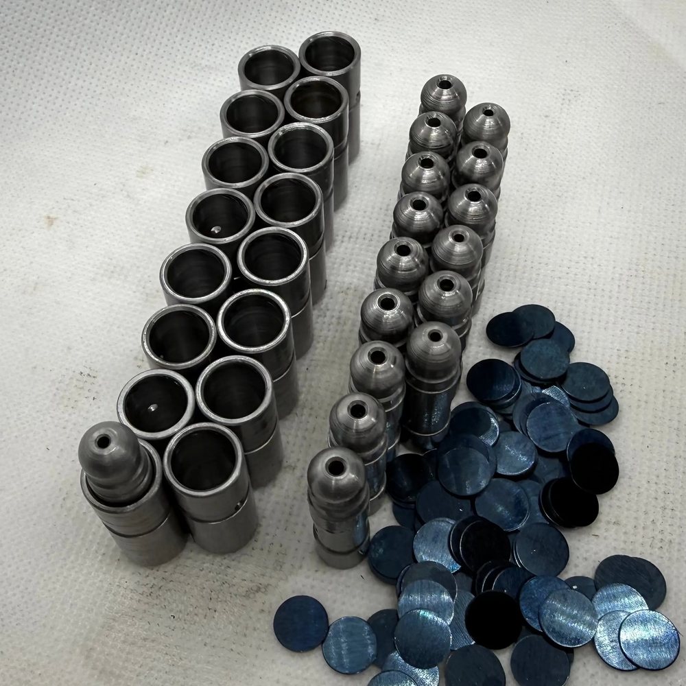 Ecotec solid lash adjuster components and shims