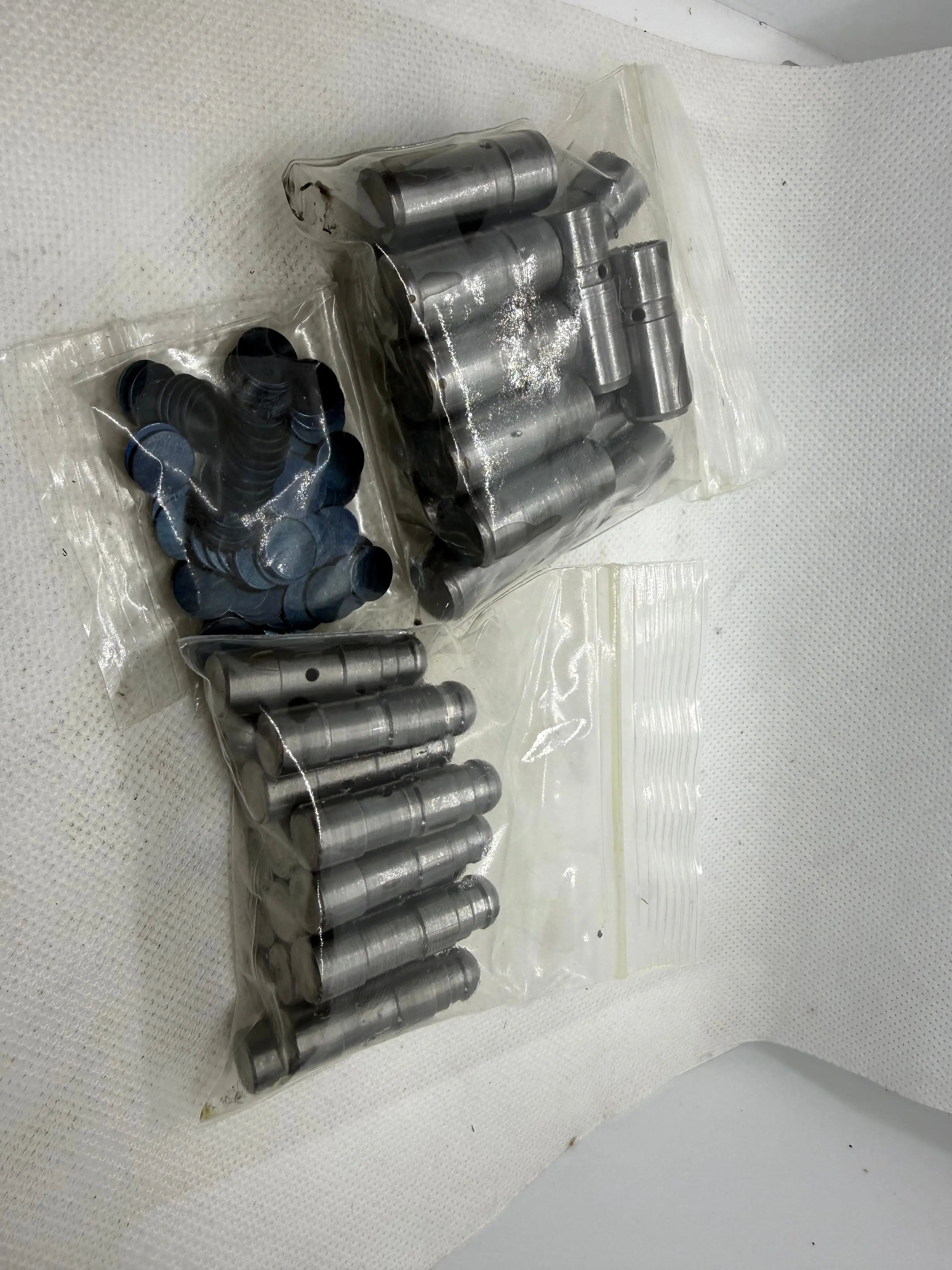 Packaged Ecotec solid lash adjuster components
