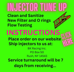 BK Racing Injector Tune-Up Service – Professional Cleaning, Rebuild & Flow Matching