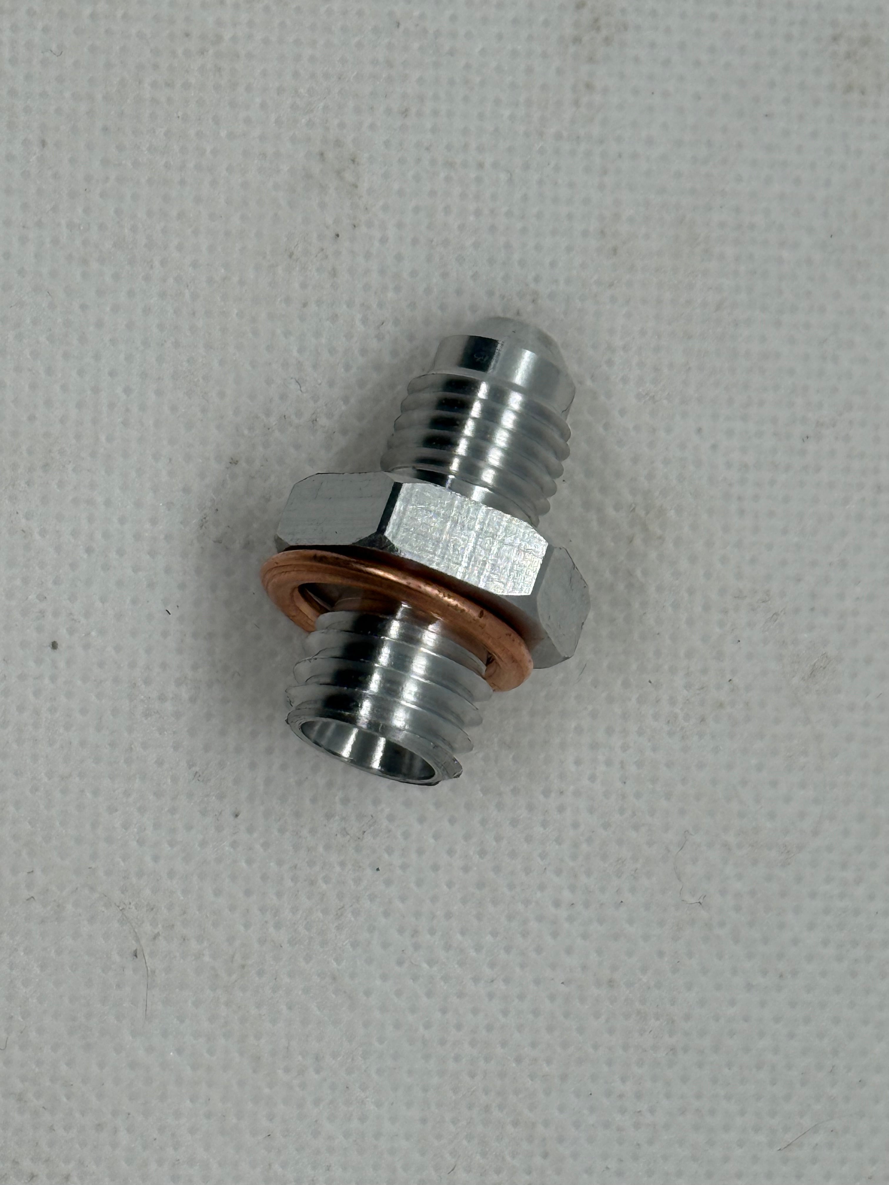 Ecotec Manual Oil Pressure Adapter Fitting to AN-4 Male – Precision Hose Connection Upgrade