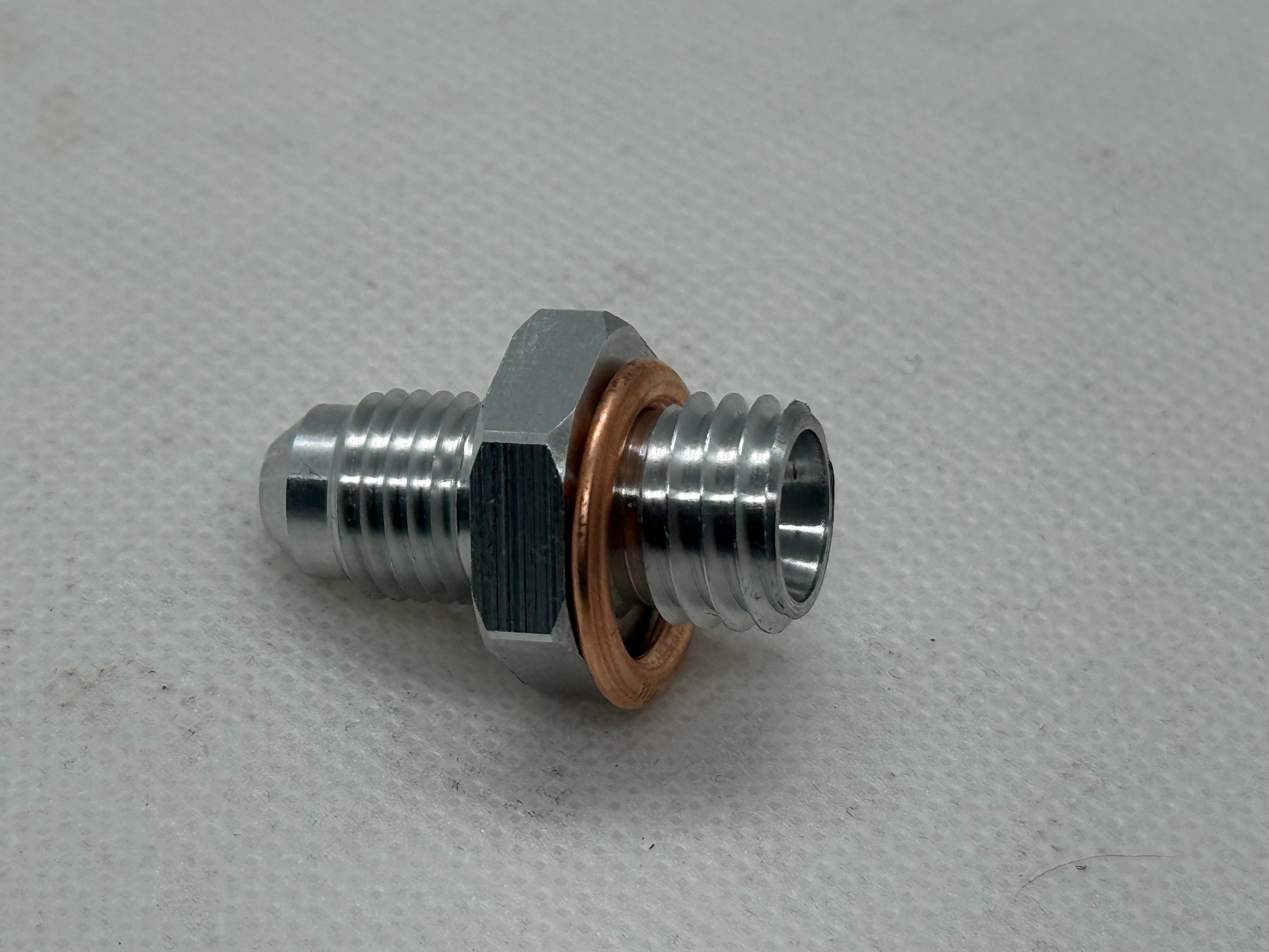 Ecotec Manual Oil Pressure Adapter Fitting to AN-4 Male – Precision Hose Connection Upgrade