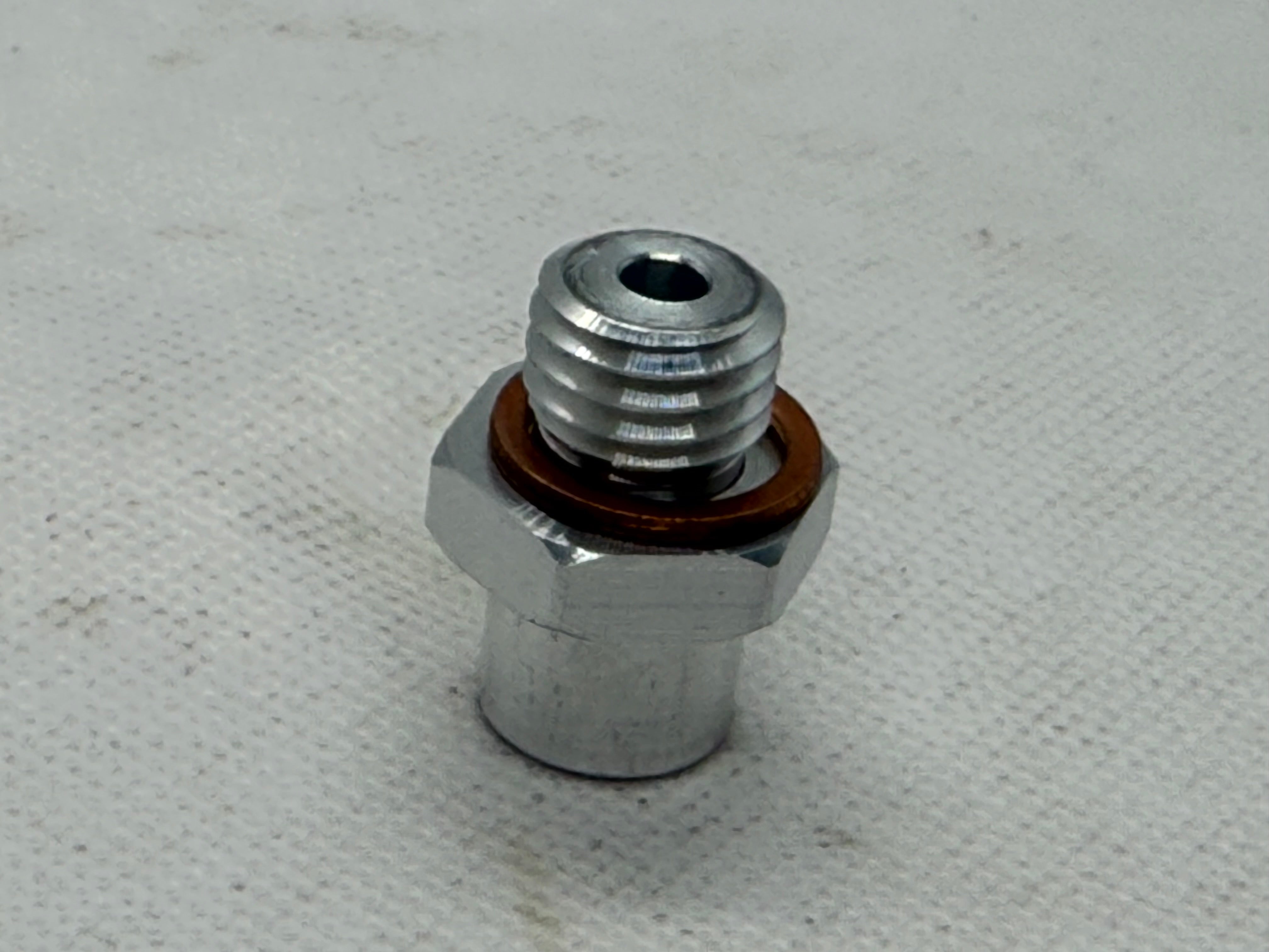 Ecotec Electric Oil Pressure Gauge Adapter Fitting – Reliable Block-Mount Sensor Port Upgrade