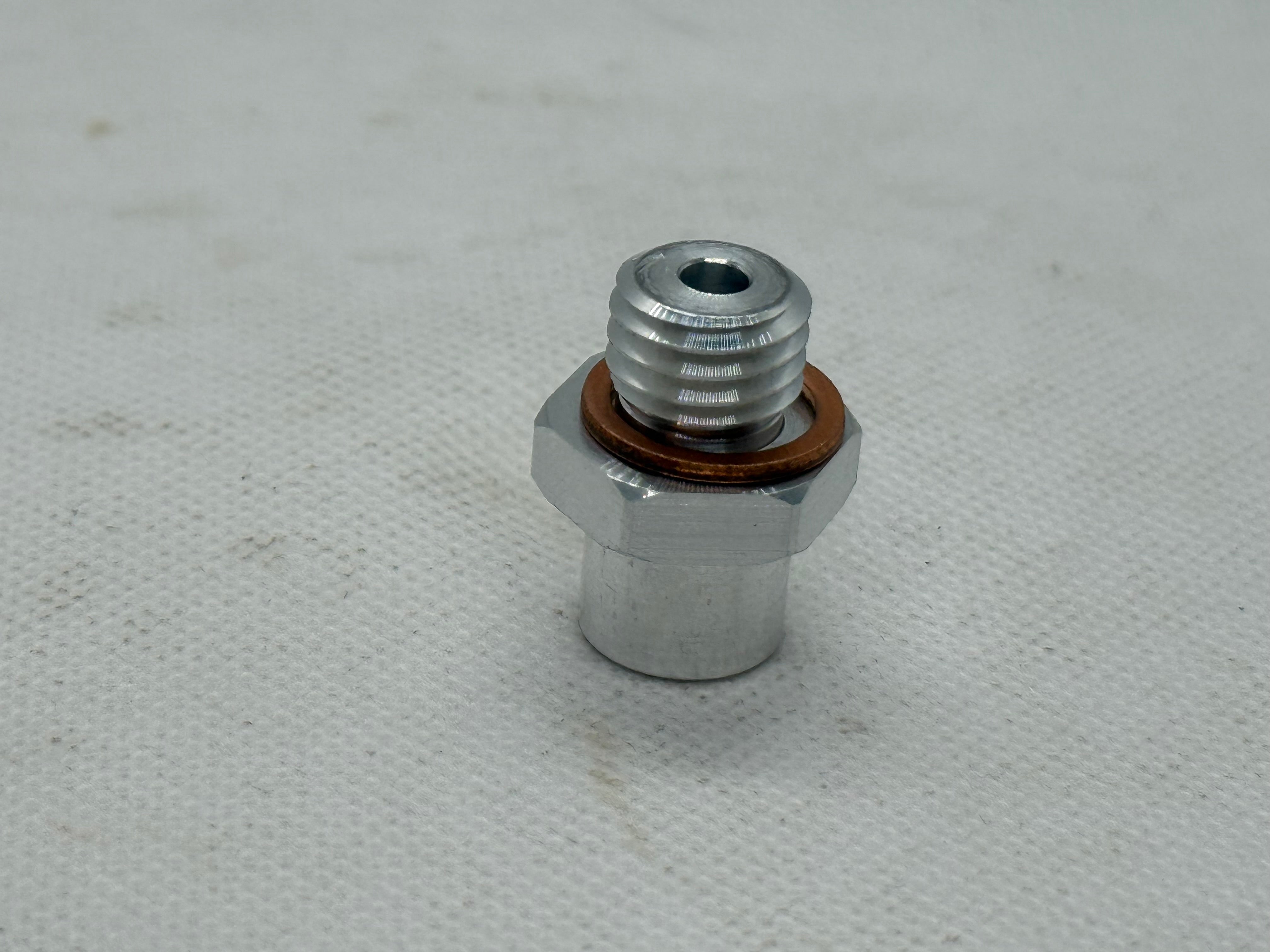 Ecotec Electric Oil Pressure Gauge Adapter Fitting – Reliable Block-Mount Sensor Port Upgrade