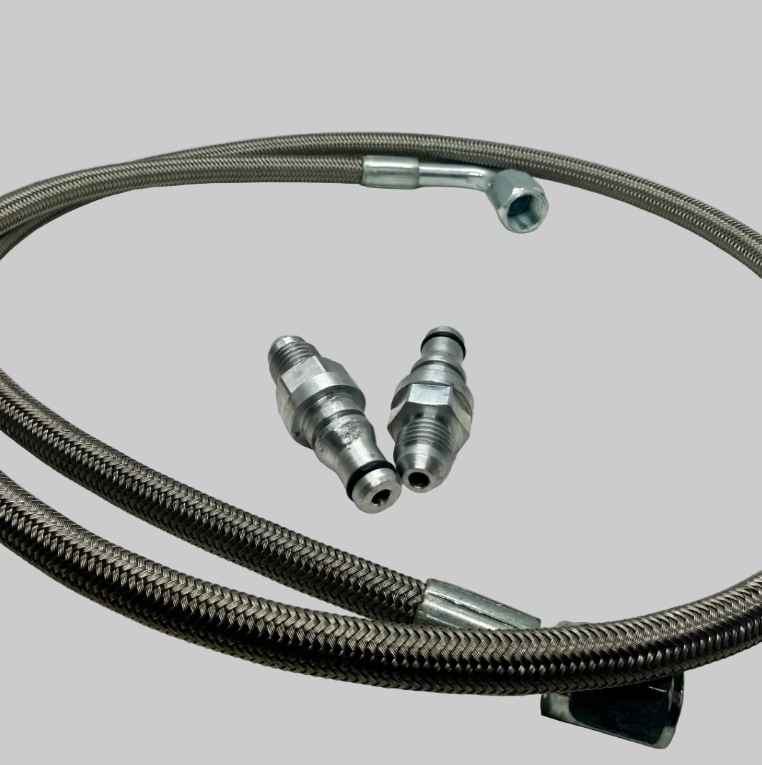 BK Racing Ecotec Clutch Line Adapter Fittings Kit - Upgrade to Stainless Steel Braided