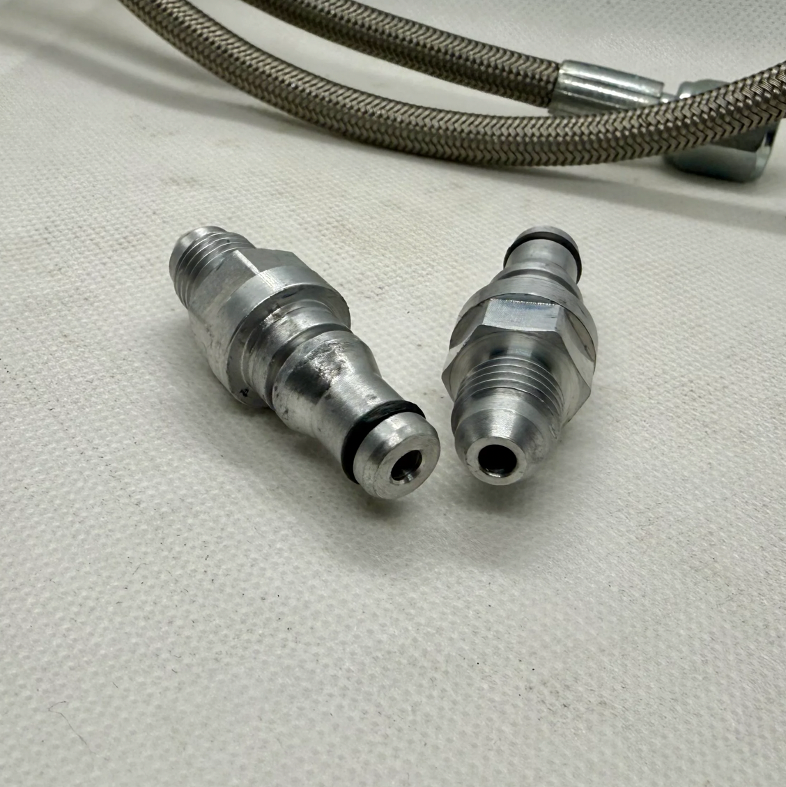 BK Racing Ecotec Clutch Line Adapter Fittings Kit - Upgrade to Stainless Steel Braided