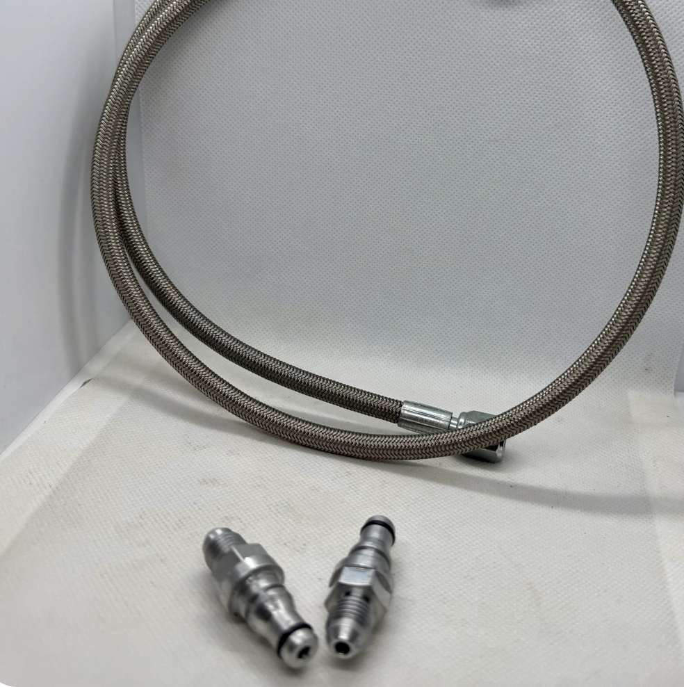 BK Racing Ecotec Clutch Line Adapter Fittings Kit - Upgrade to Stainless Steel Braided