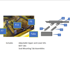 DCR Deluxe Adjustable Seat Mount Kit (Shipped)
