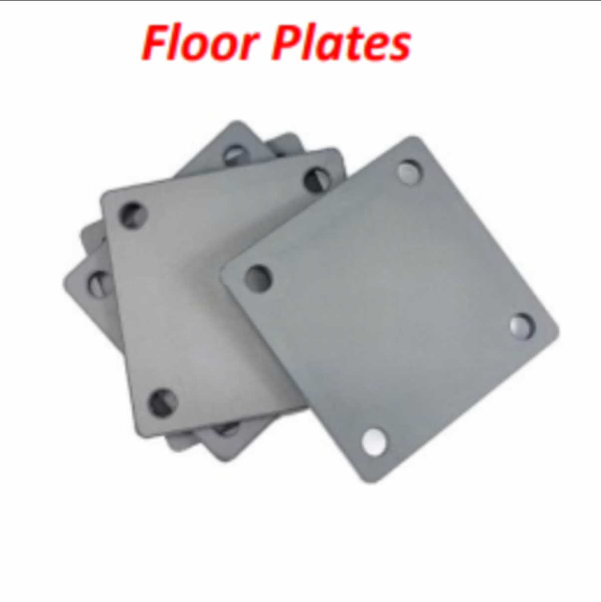 DCR Post Floor Plates (Shipped) – 4" x 4" x 1/4" Chassis Reinforcement Plates