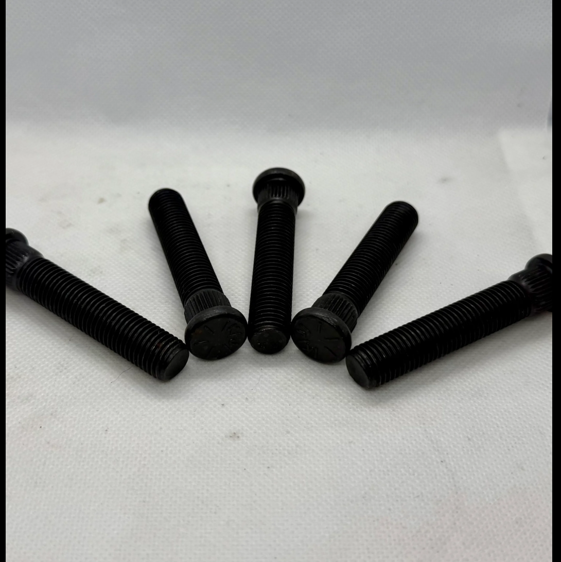 Extended press in wheel studs