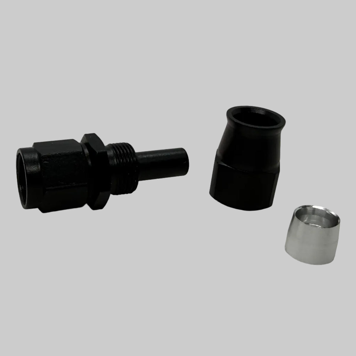 BK Racing AN-6 PTFE Straight Swivel Hose End – High-Flow Fitting for Braided Lines