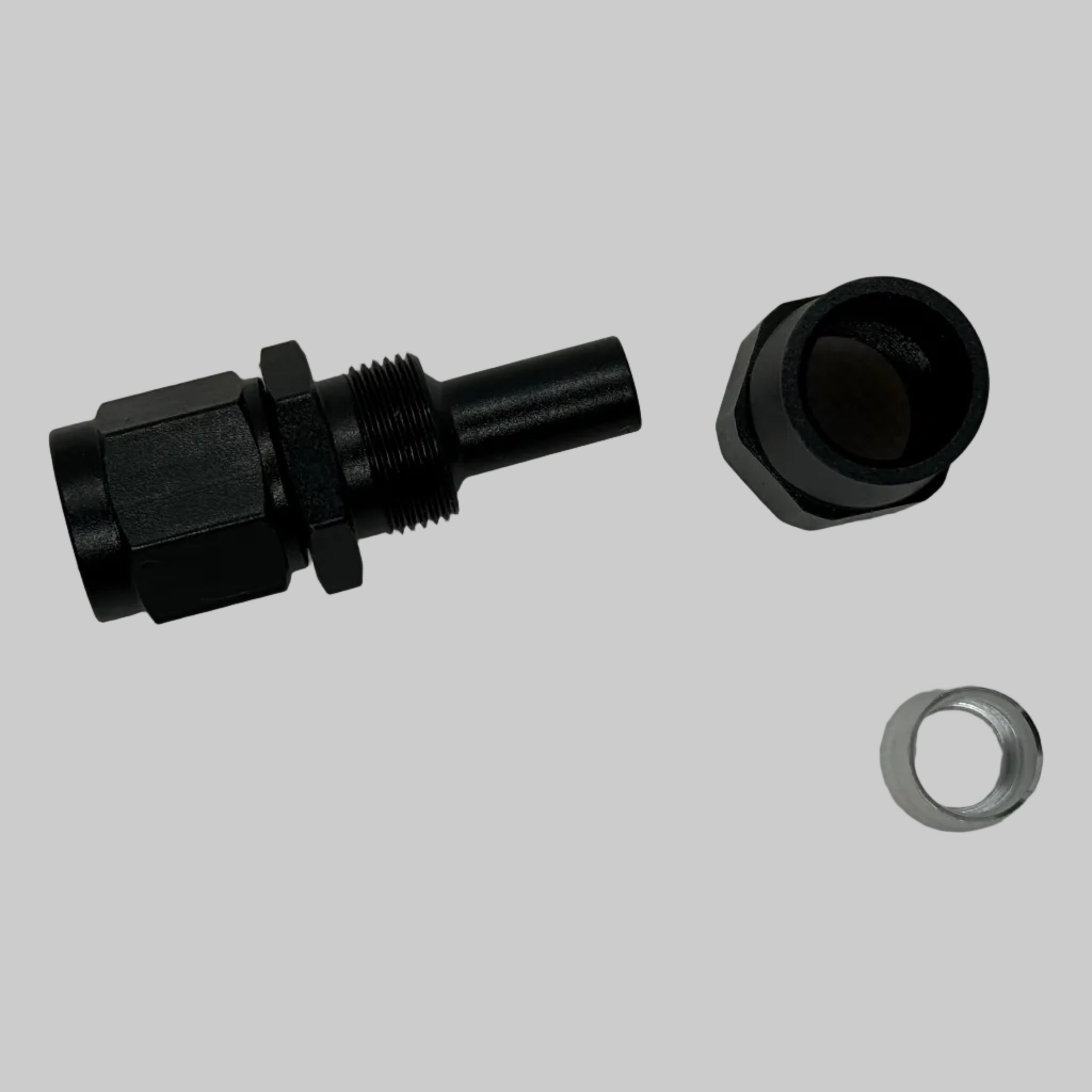 BK Racing AN-6 PTFE Straight Swivel Hose End – High-Flow Fitting for Braided Lines