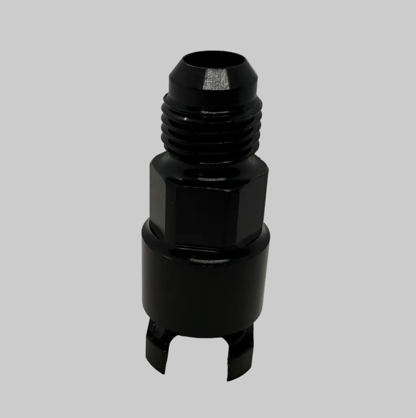 BK Racing AN-6 to 3/8" Barb Fuel Rail Fitting – High-Flow Push-On Hose Adapter