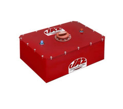 JAZ 8 Gallon Fuel Cell 20.625 Wide × 15.5 Deep x 8.375 Tall, Foam, Red Steel Powder Coat With Foam BK Racing