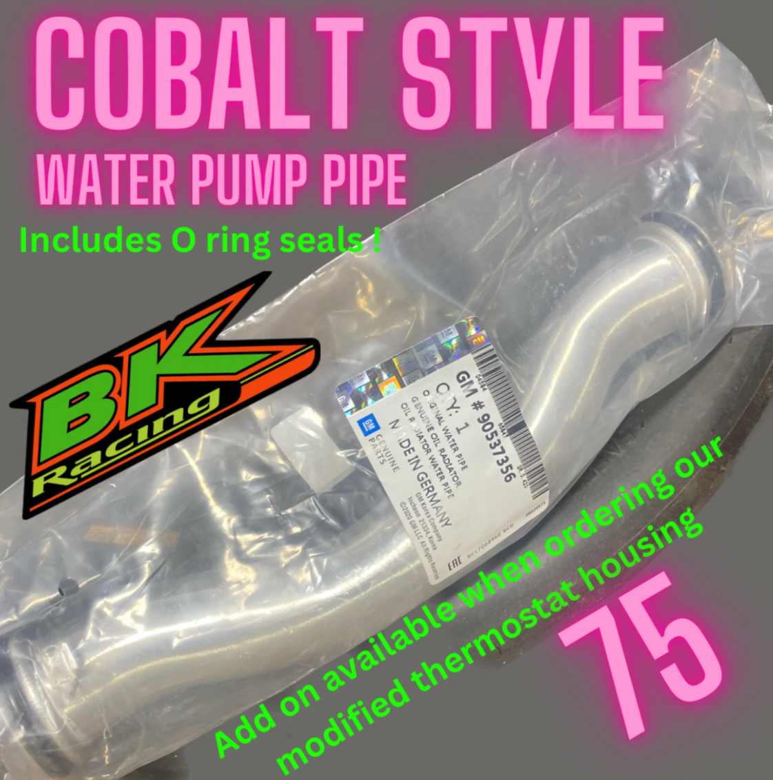 Cobalt-Style Water Pump Coolant Tube – OEM Replacement Bypass Pipe