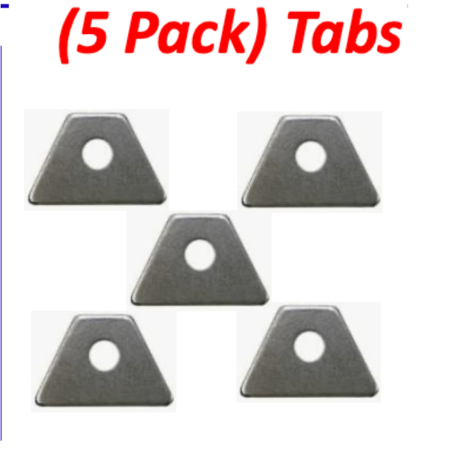 DCR Weld‑On Tabs (Shipped) – Precision Mounting Tabs for Asphalt & Dirt Track Race Cars